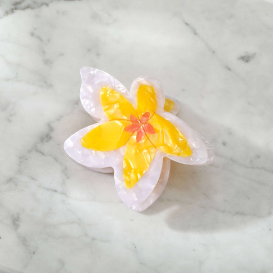 Eco-Friendly Plumeria Frangipani Flower Hair Clip
