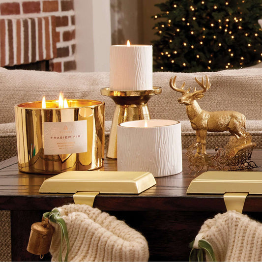 Frasier Fir Gilded Ceramic Petite Candle