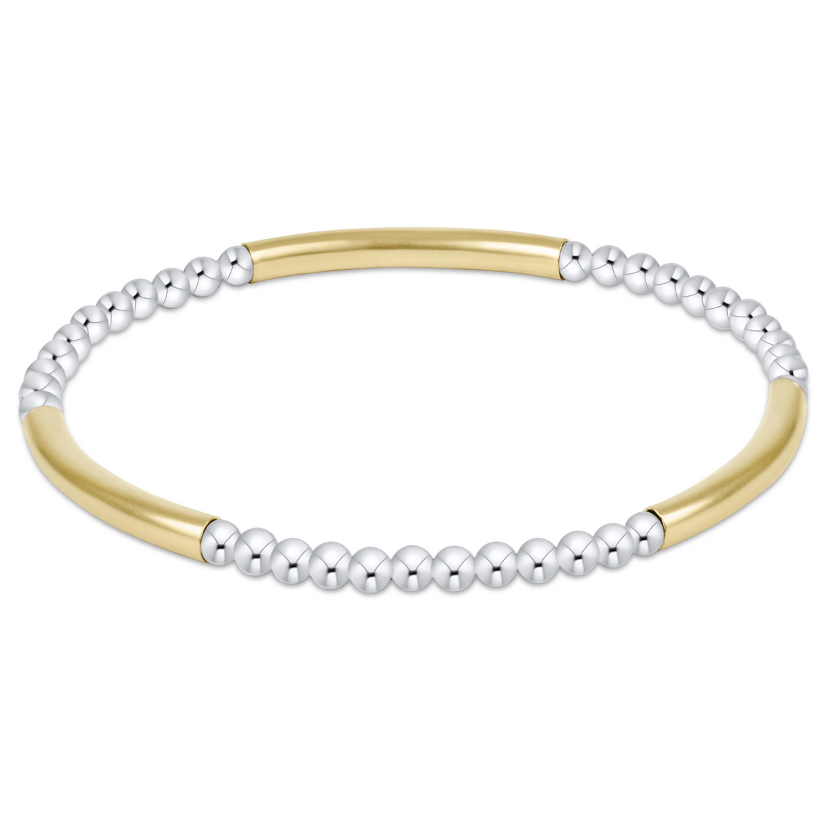 Bliss Bar Smooth Mixed Metal 3mm Bracelet