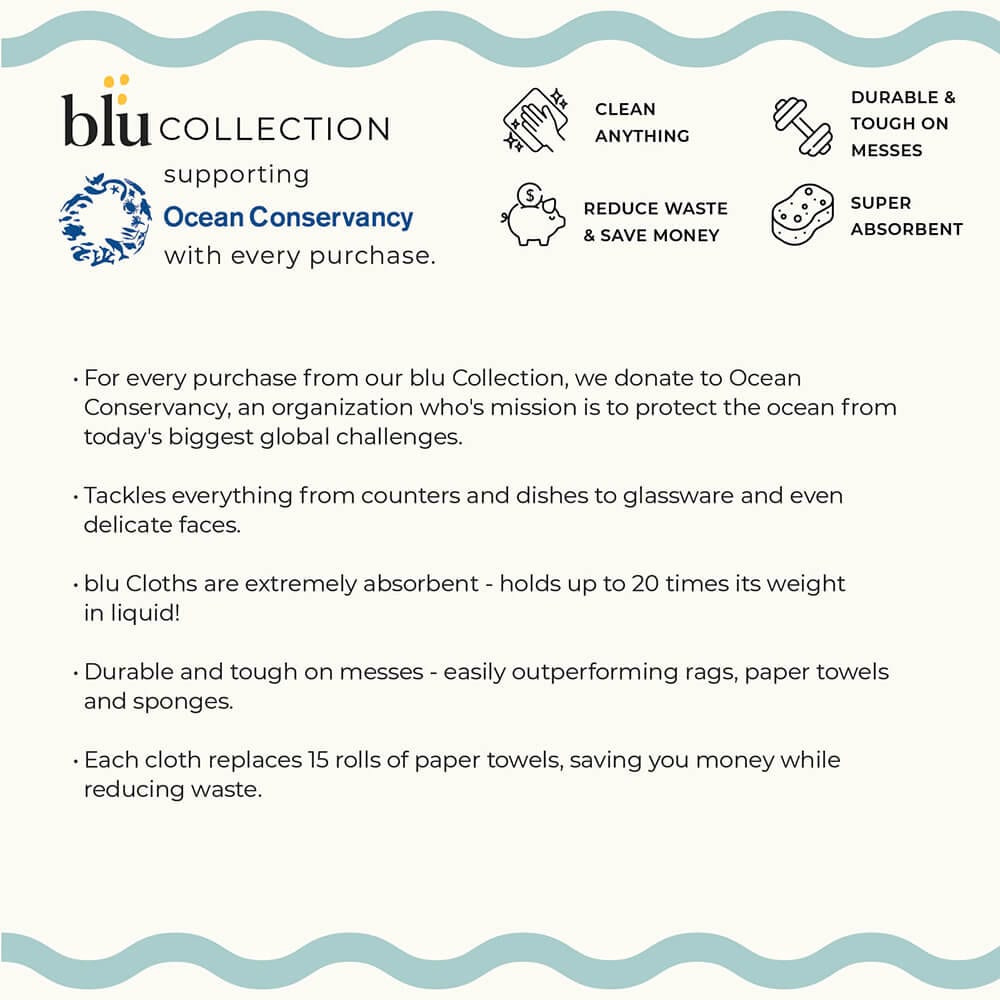 Seaside Blu Eco Sponge Cloths