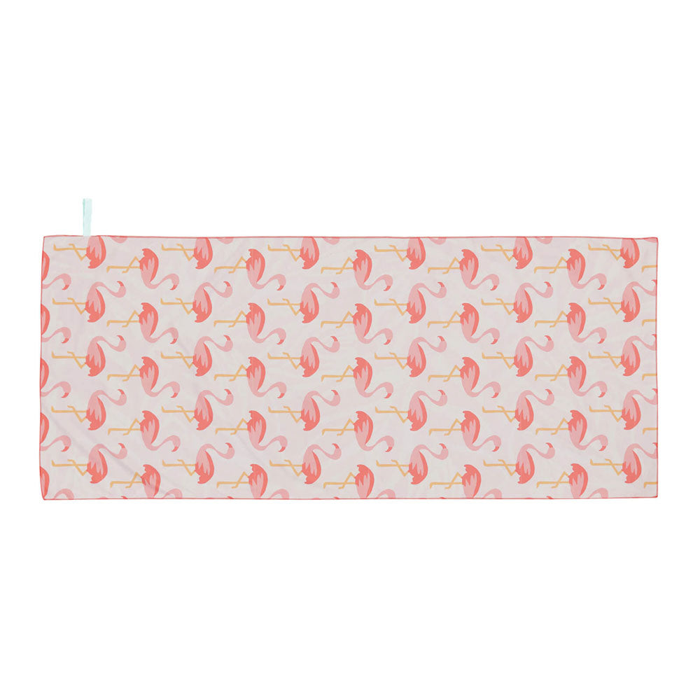 Flamingo Pink Reversible Eco Beach Towel
