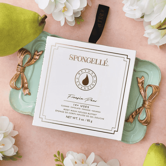 Freesia Pear Spongelle Boxed Flower Body Buffer