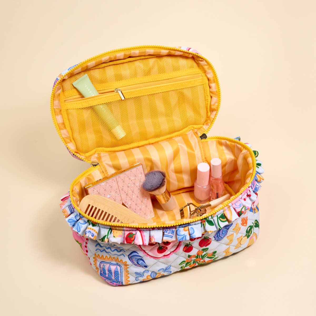 Glam & Go Quilted Cosmetic Bag-Ciao Bella