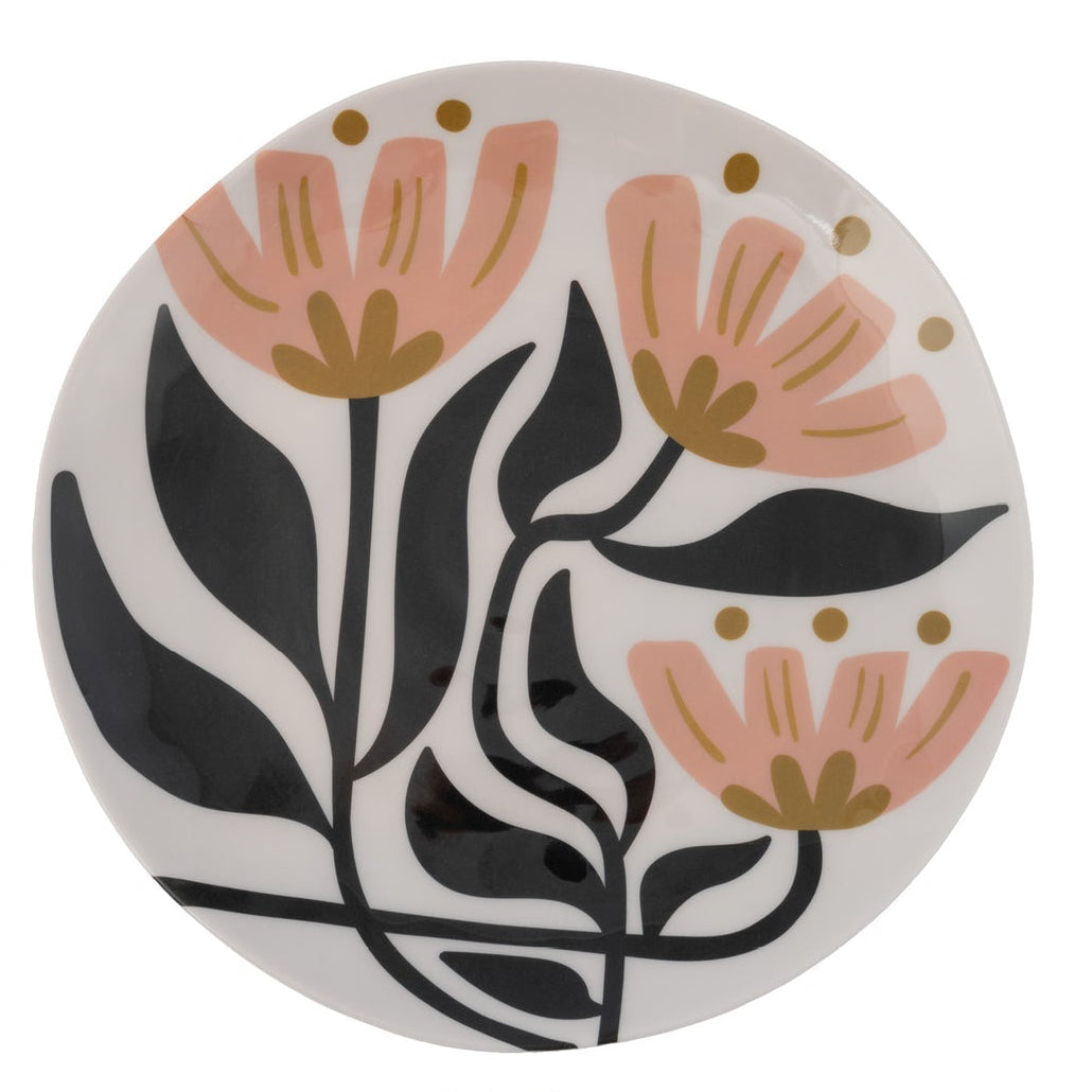 Melamine Salad Plates Floral Set of 4