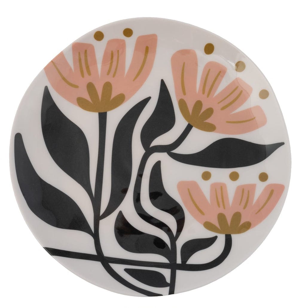 Melamine Salad Plates Floral Set of 4