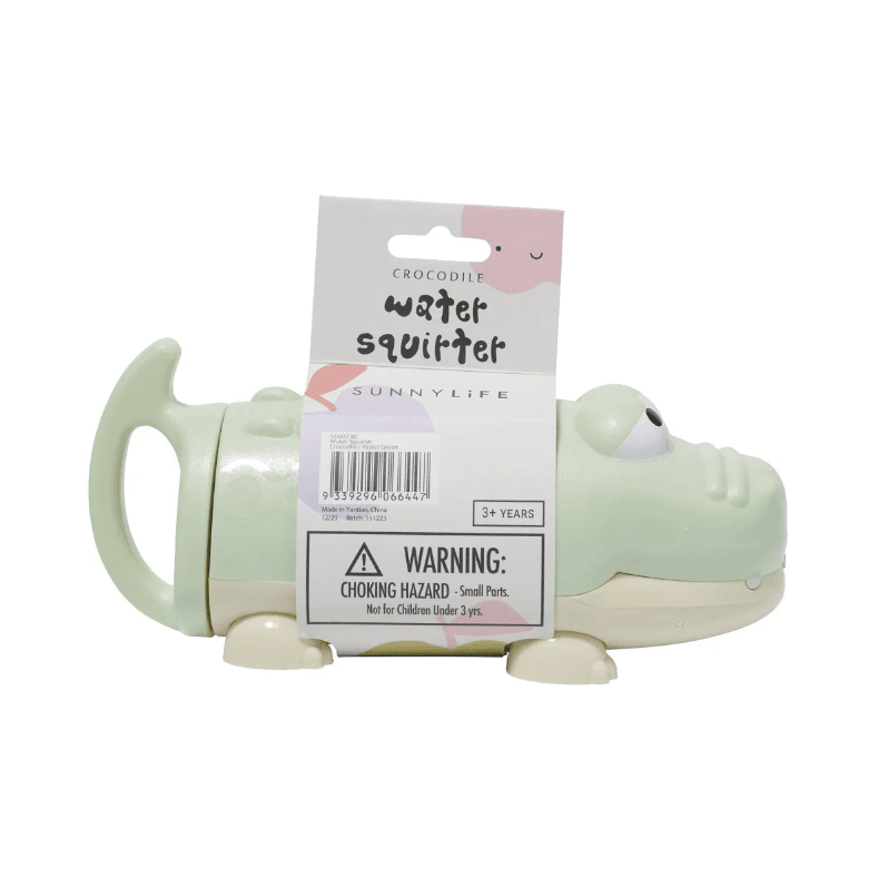 Water Squirters Crocodile Pastel Green