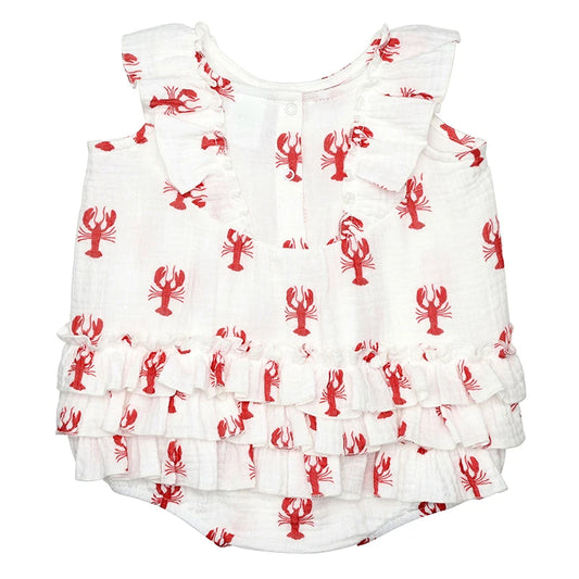 Lobster Ruffle Romper