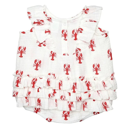 Lobster Ruffle Romper
