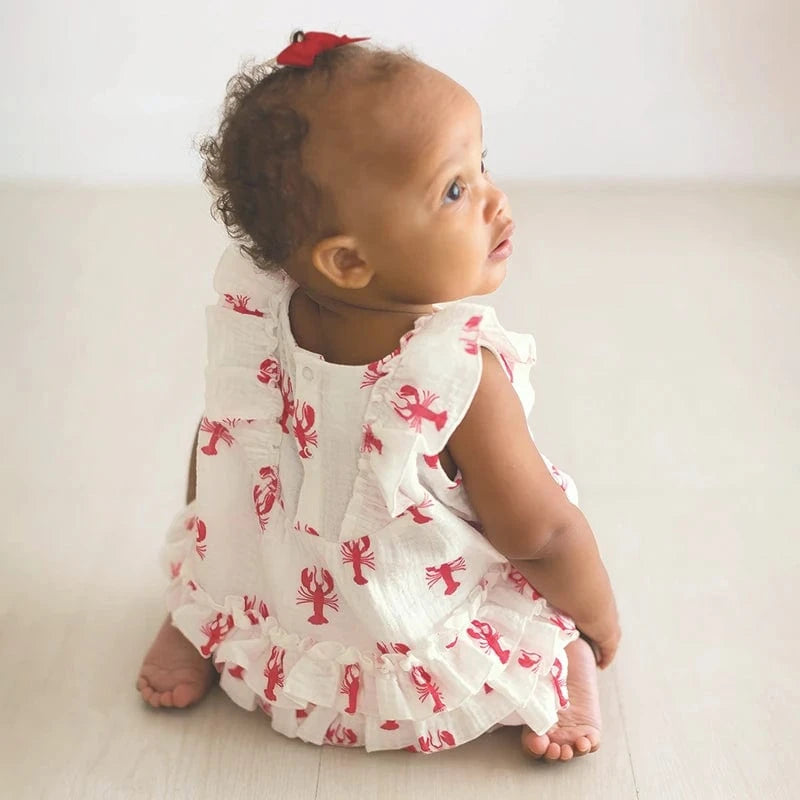 Lobster Ruffle Romper