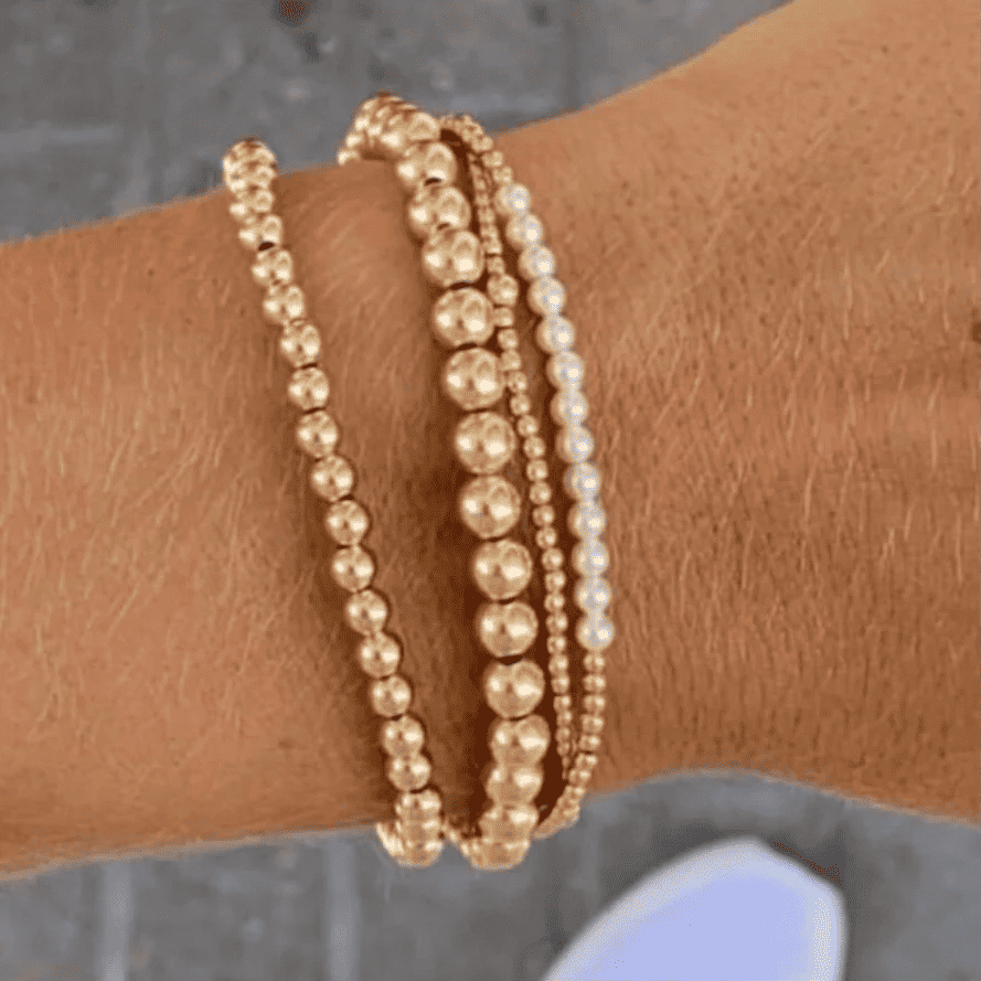 Gold Bliss Pearl 3mm Bracelet