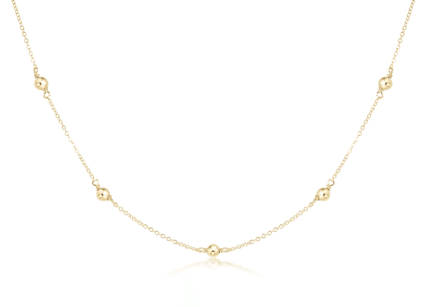 15" Choker Simplicity Chain Gold - Classic Gold 4mm