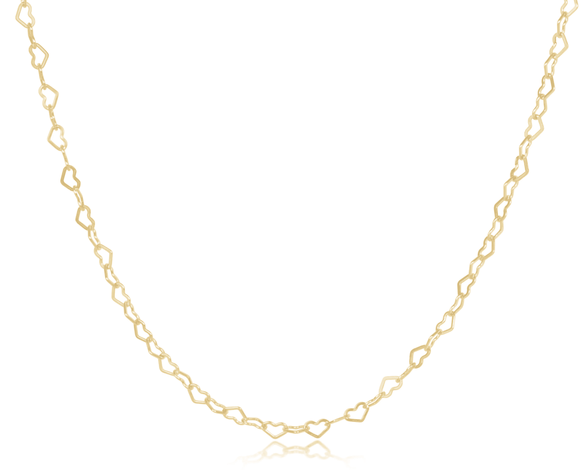 15" Choker Love Chain - Gold