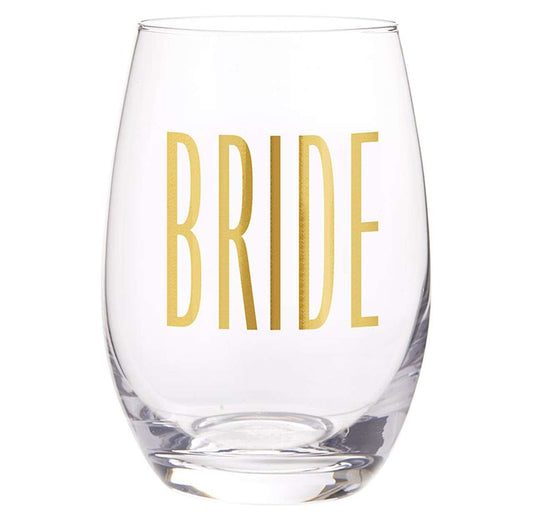 Stemless Wine Glass-Bride