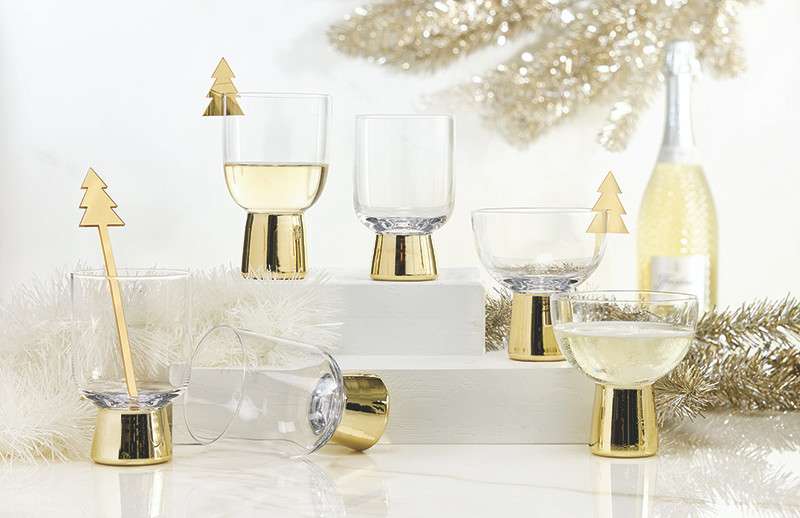 Gold Modern Glass - Coupe