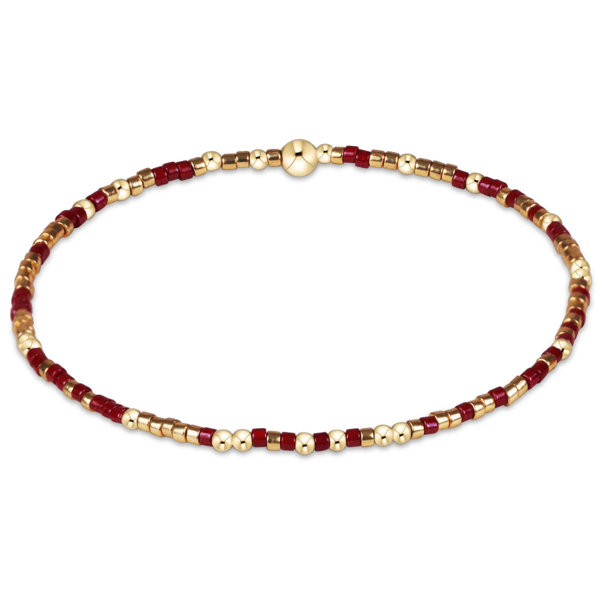Gameday Hope Unwritten Bracelet- Gold Luster- Maroon