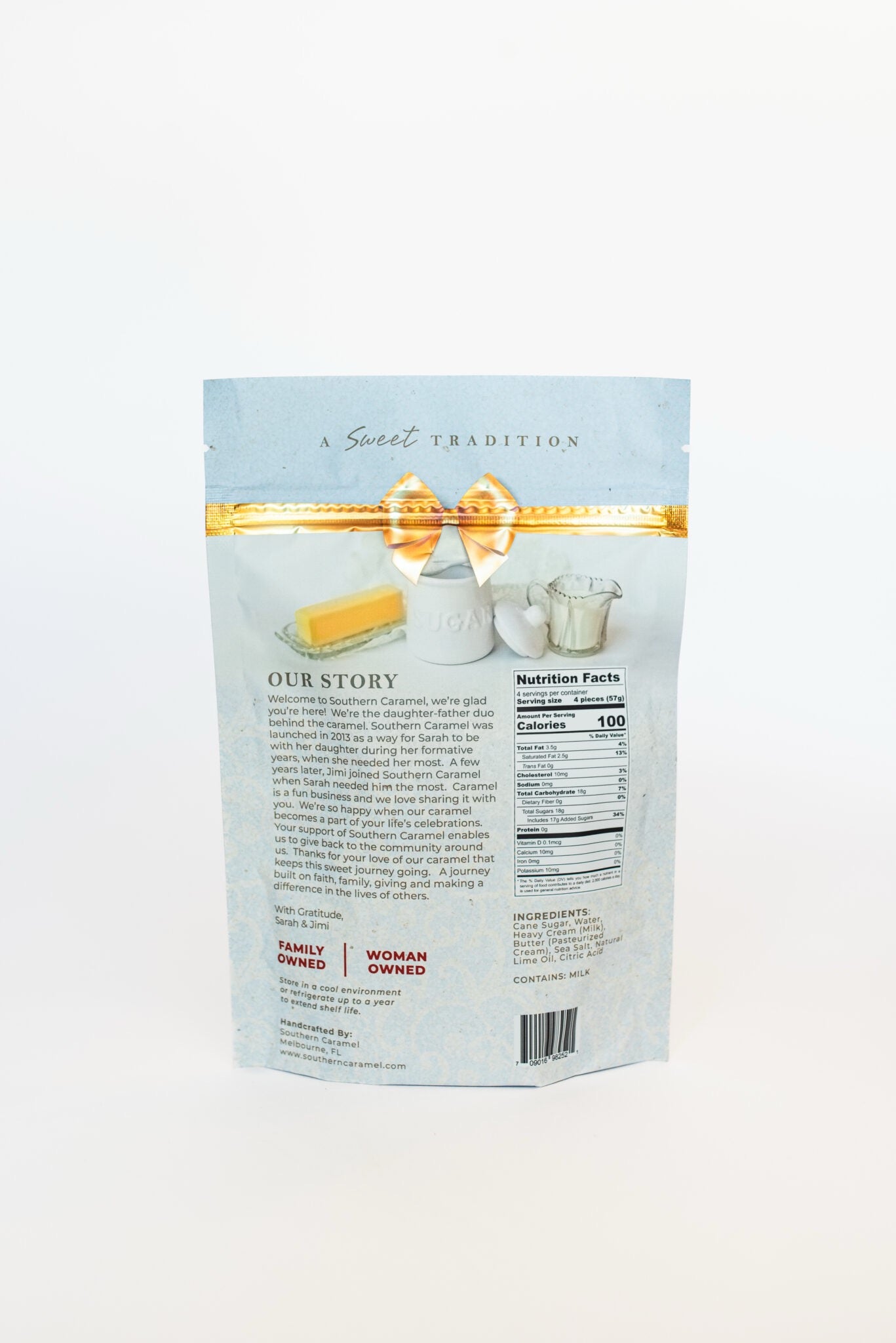 Salted Lime Caramels 4oz. Bag