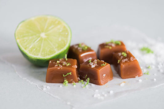 Salted Lime Caramels 4oz. Bag