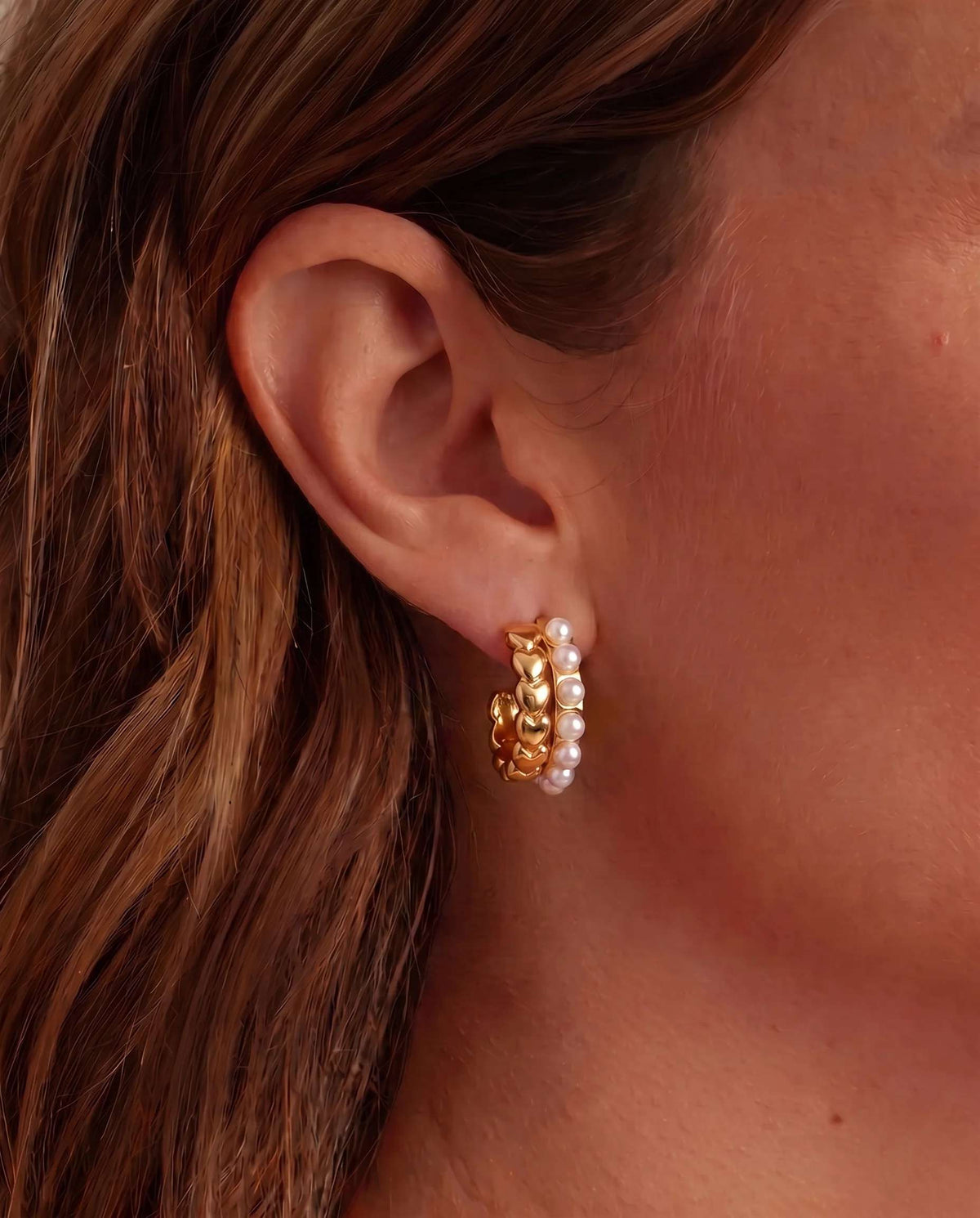 Heart Hoop Earrings