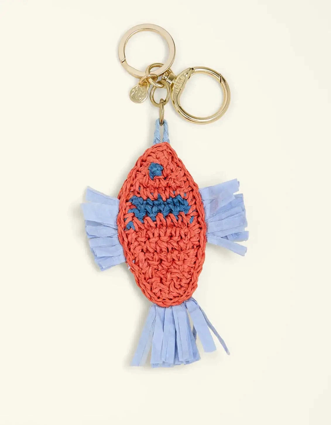 Raffia Fish Bag Charm Flagler Resort Fish