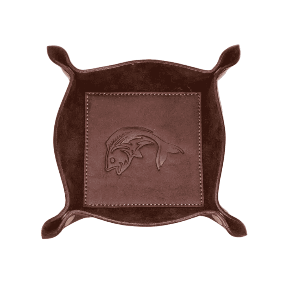 Fish Embossed Leather Valet Tray