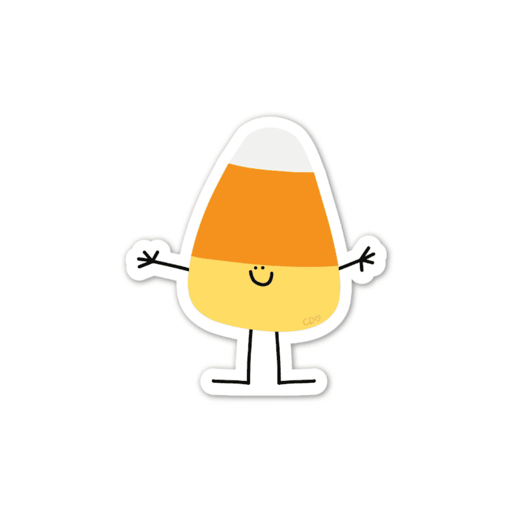Candy Corn Friend Halloween Decal Sticker