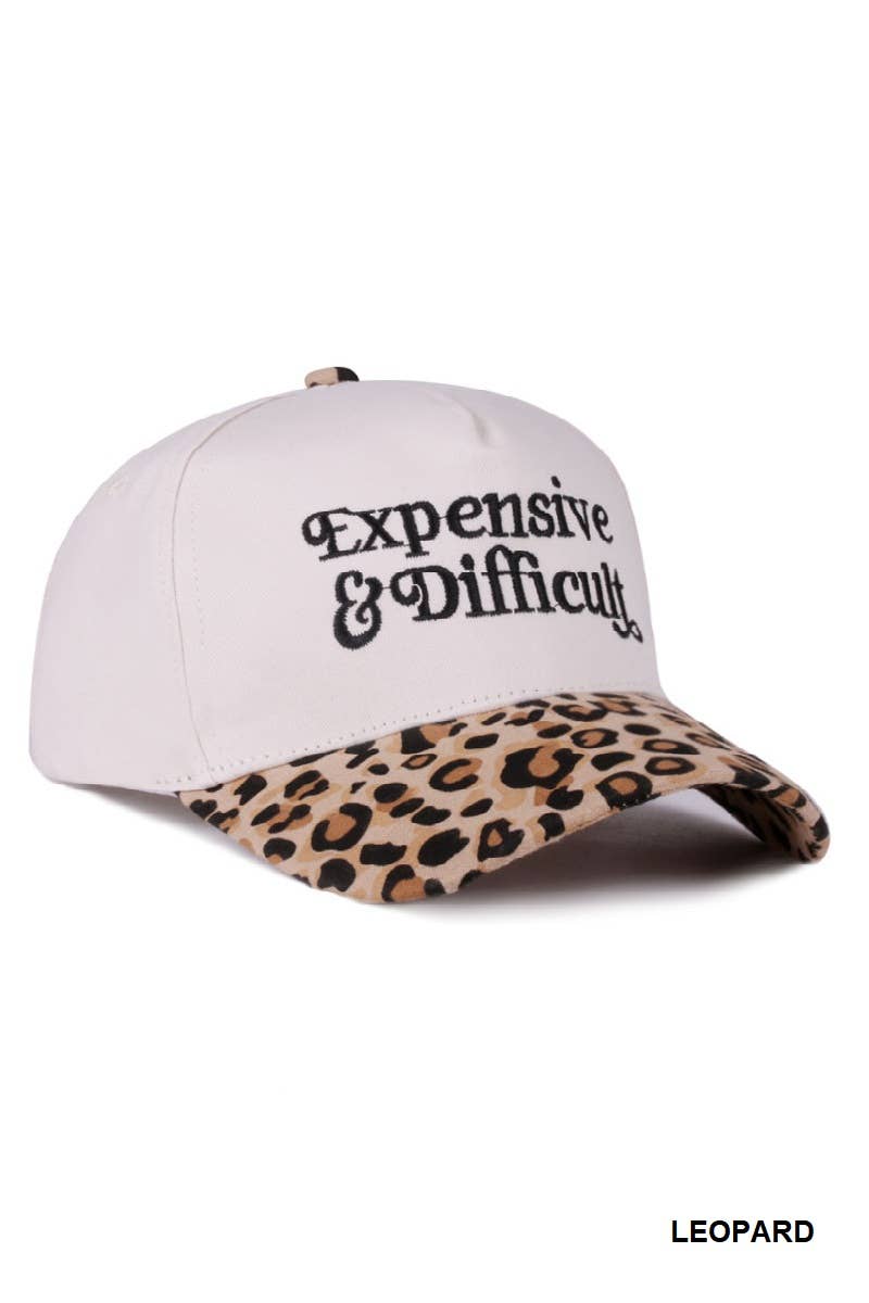 Expensive & Difficult Two Tone Canvas Cotton Cap