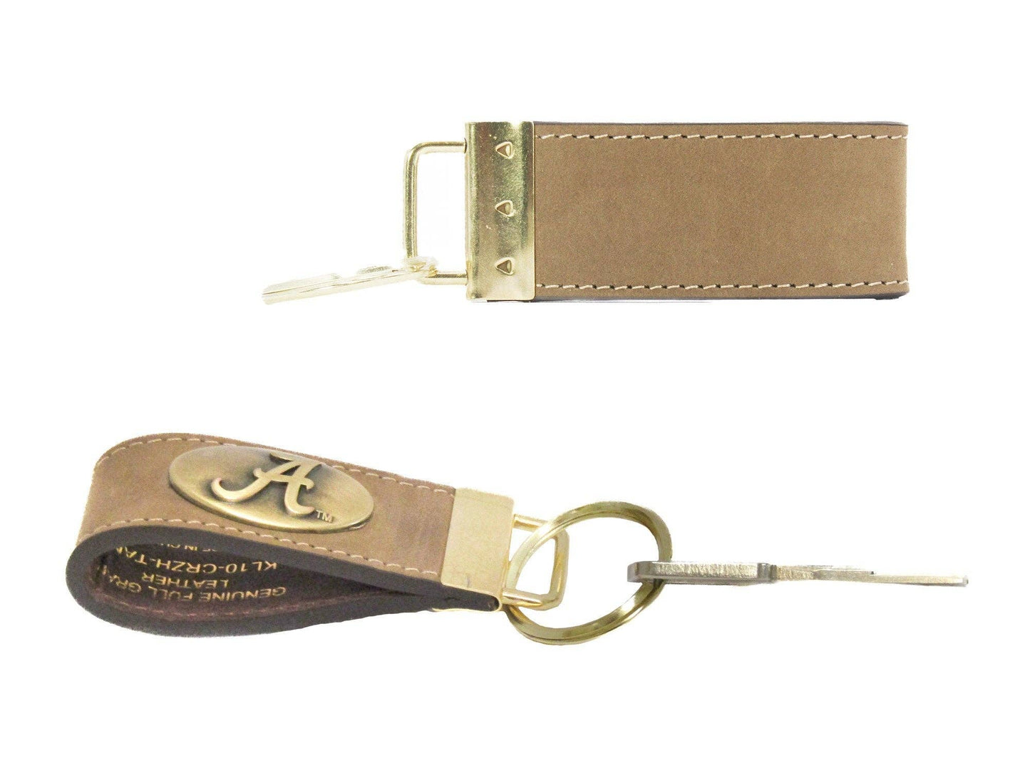 Collegiate Crazyhorse Full Grain Leather Key Fob