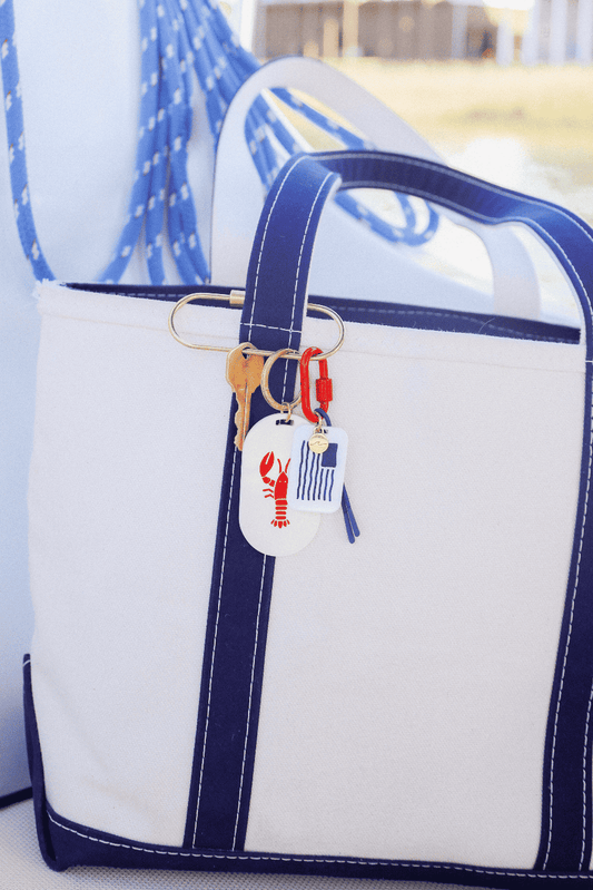 American Flag Bag Charm