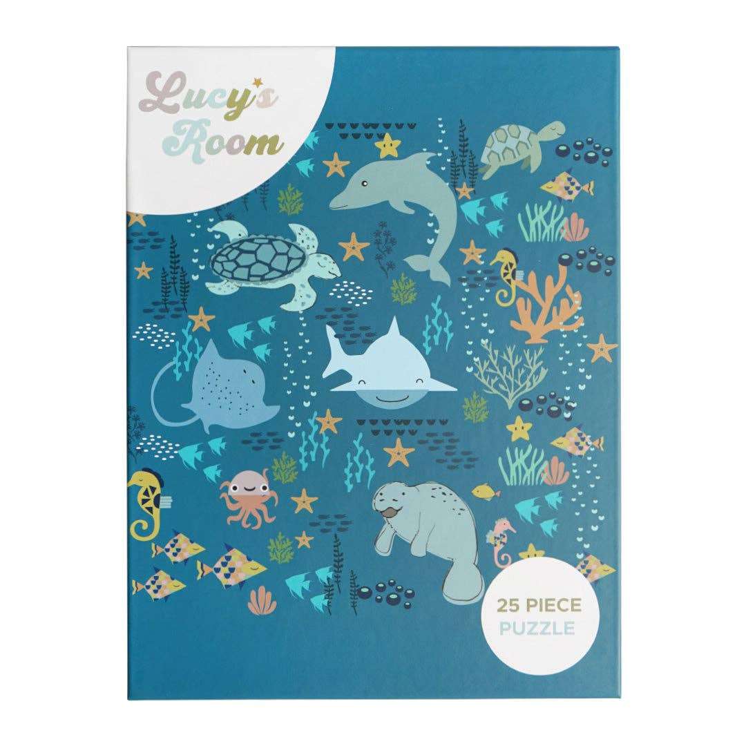 Lucy's Room Ocean Friends Puzzle 24 by 24 inches (NEW)