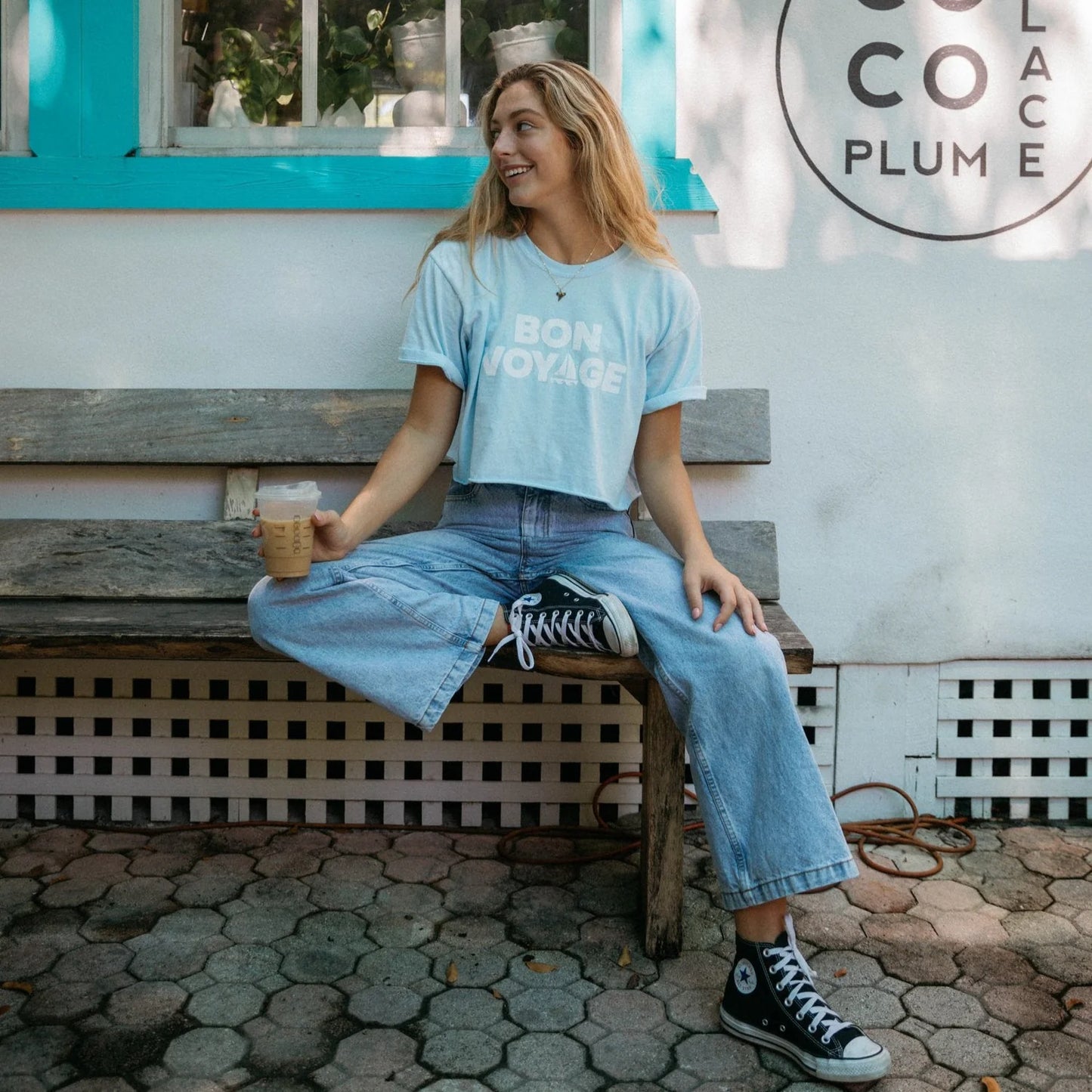 Comfort Colors Bon Voyage Cropped Tee