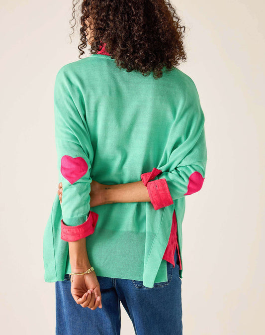 Amour Sweater with Heart Patch