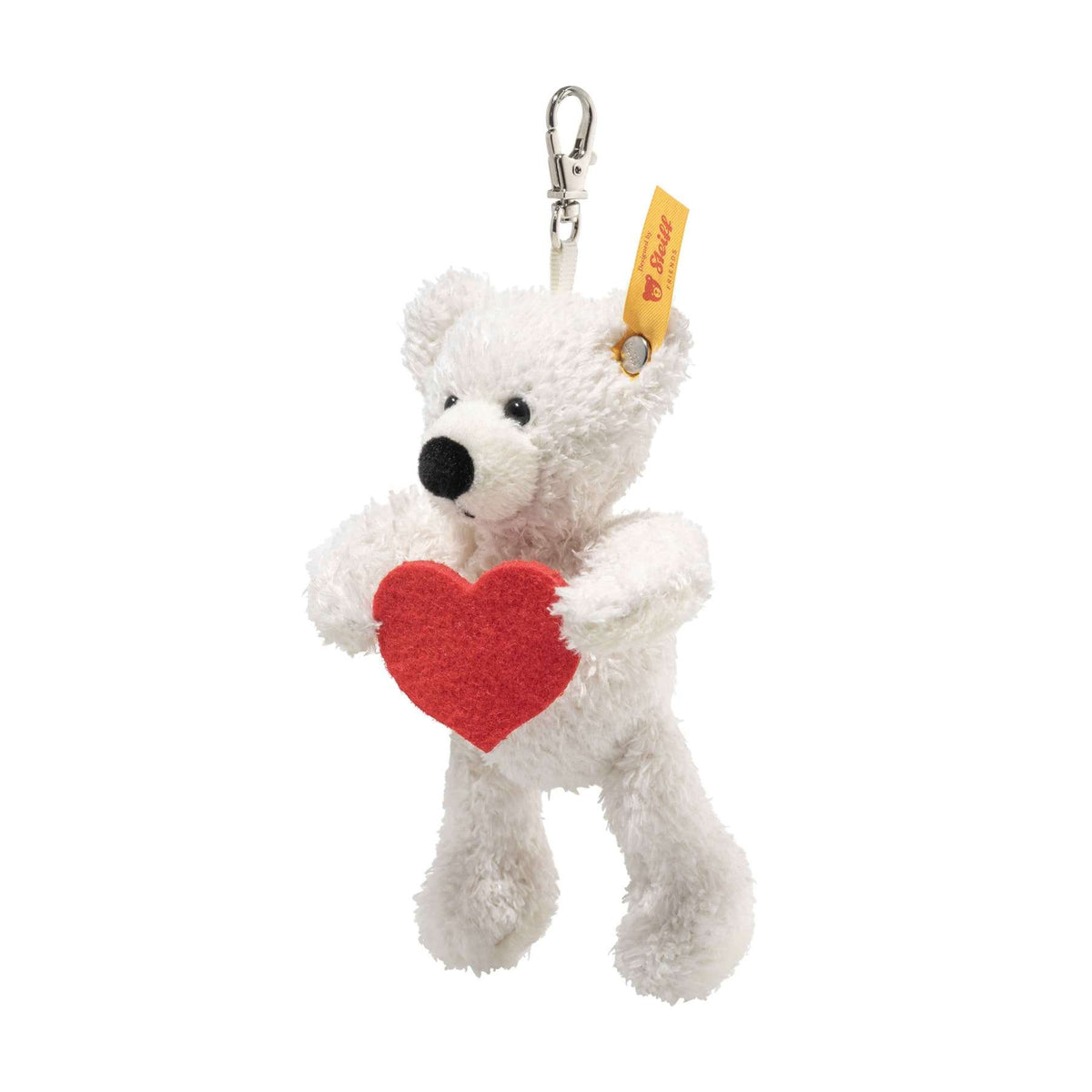 White Lotte Teddy Pendant- Love