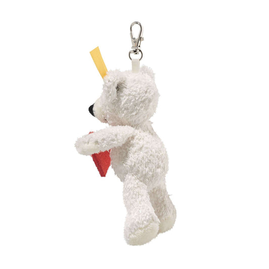 White Lotte Teddy Pendant- Love