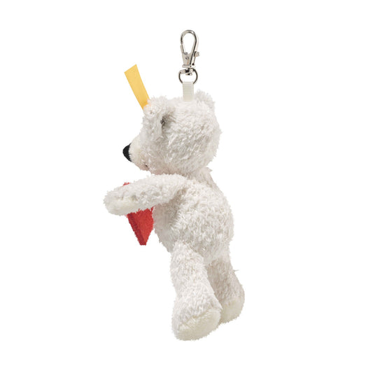 White Lotte Teddy Pendant- Love