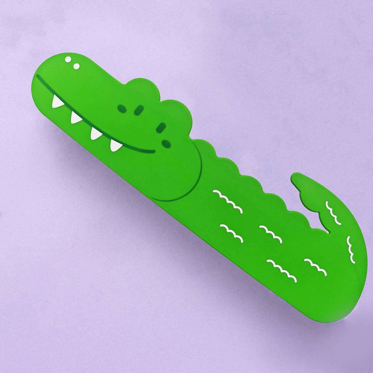 Silicone Pencil Case Smiley Toothy Crocodile Cute