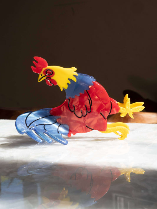 Rooster Hair Clip