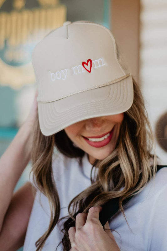 Boy Mom Foam Trucker Hat