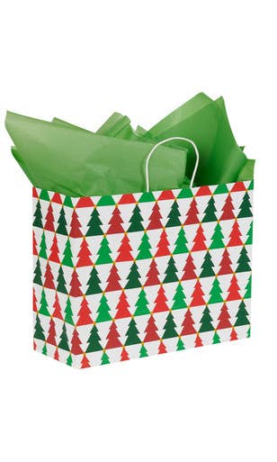 Holiday Trees Christmas Paper Shopping Bags