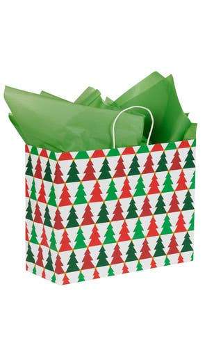 Holiday Trees Christmas Paper Shopping Bags