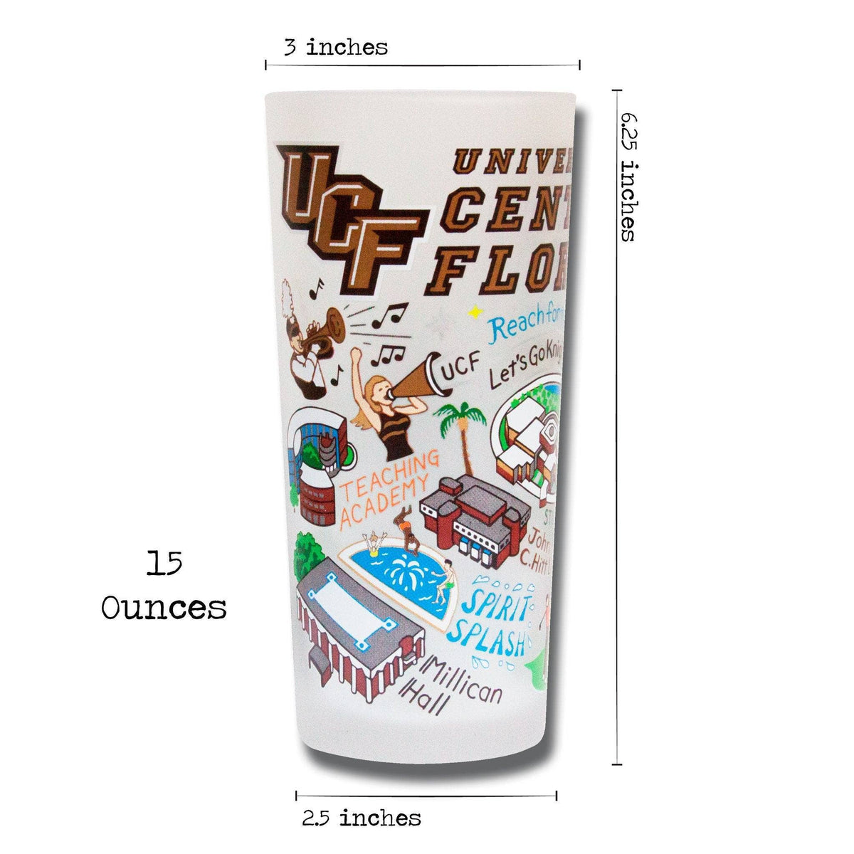 Central Florida, University of Collegiate Drinking Glass