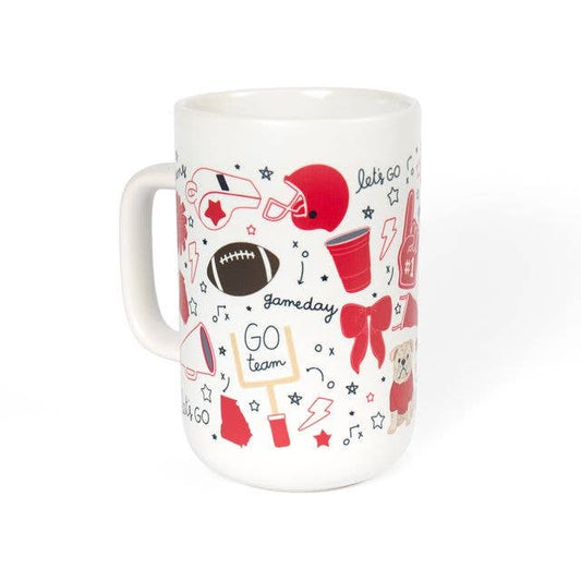 Athens Football Game Day Tall Ceramic Mug