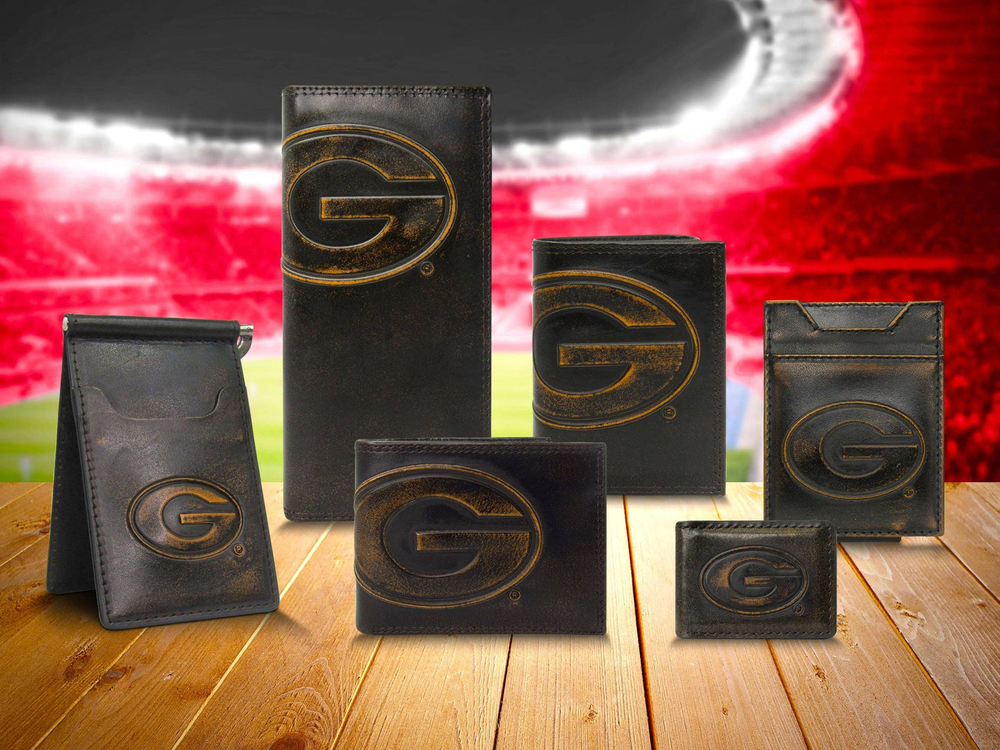 Georgia Bulldogs Men's Collegiate Leather Tray
