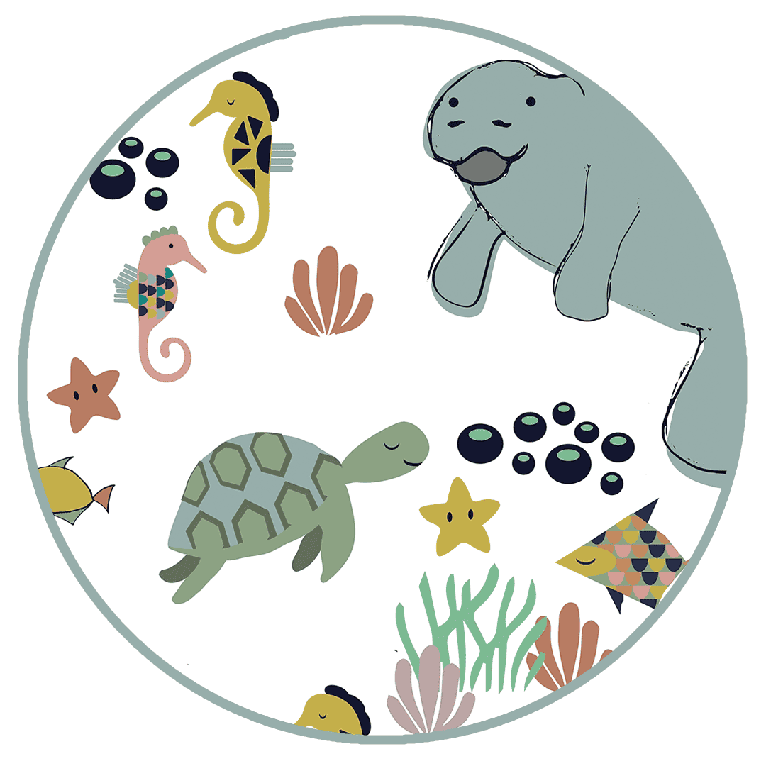 Manatee Stuffed Animal Coastal Plush Toy
