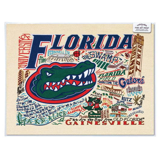 Florida, University of Collegiate Fine Art Print