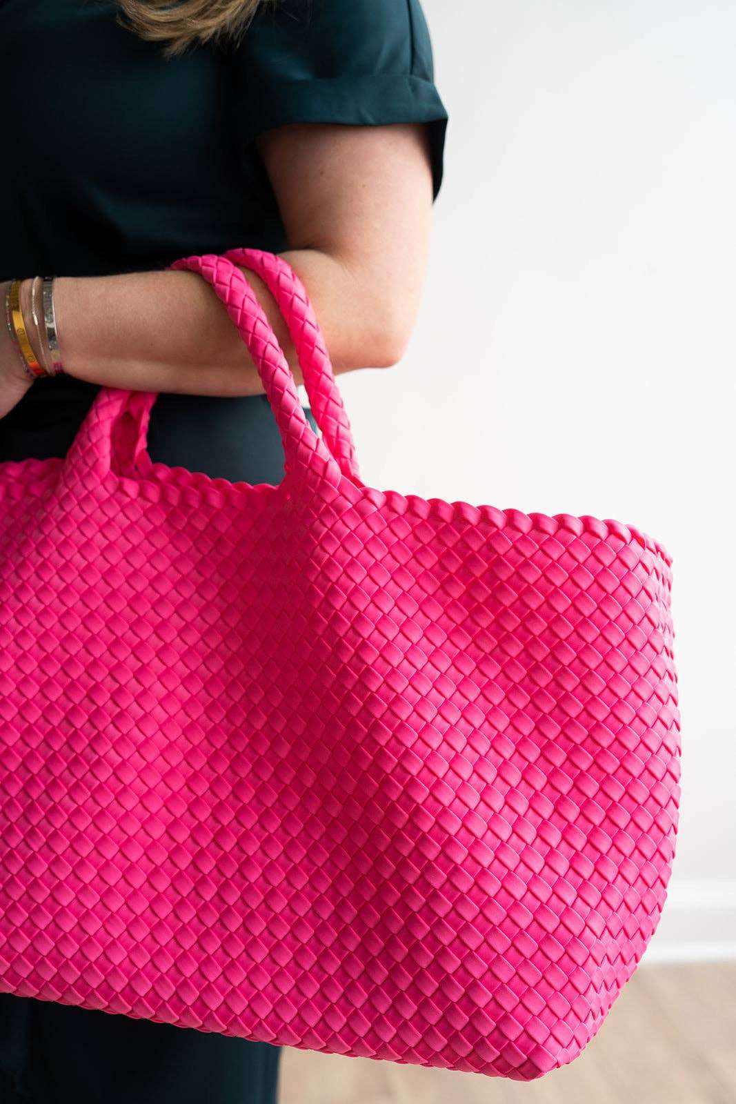 Mahjong Bag - Woven Carryall with Matching Tile Pouch