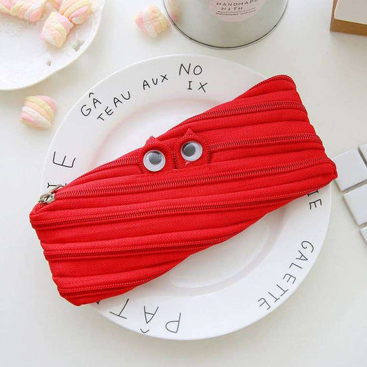 Pencil Case Caterpillar Zipper Large Capacity Cute
