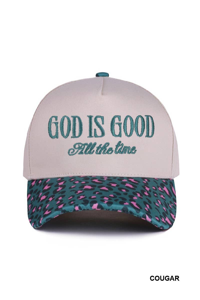 God is Good All the Time Two Tone Canvas Cotton Cap