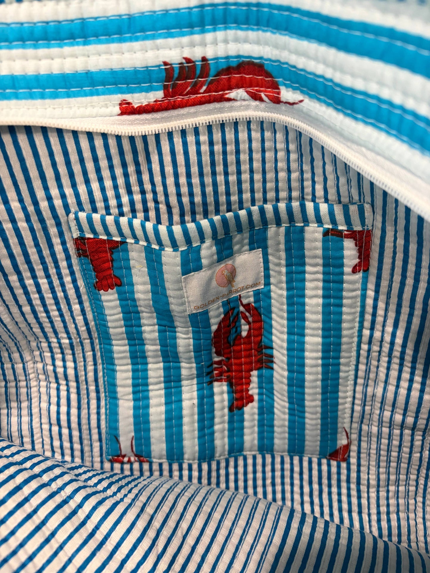 Blue Lobster Tote