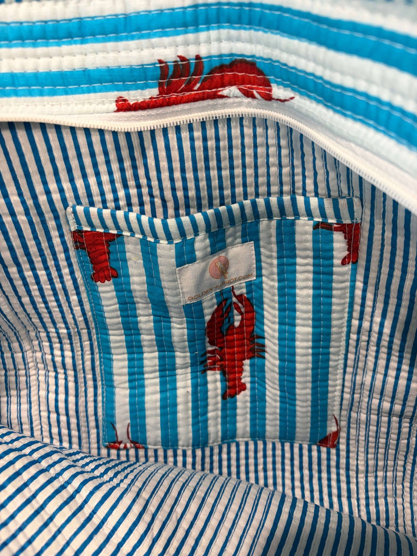 Blue Lobster Tote