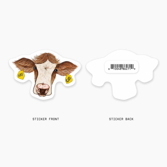 Hay Girl - 3" Art Sticker